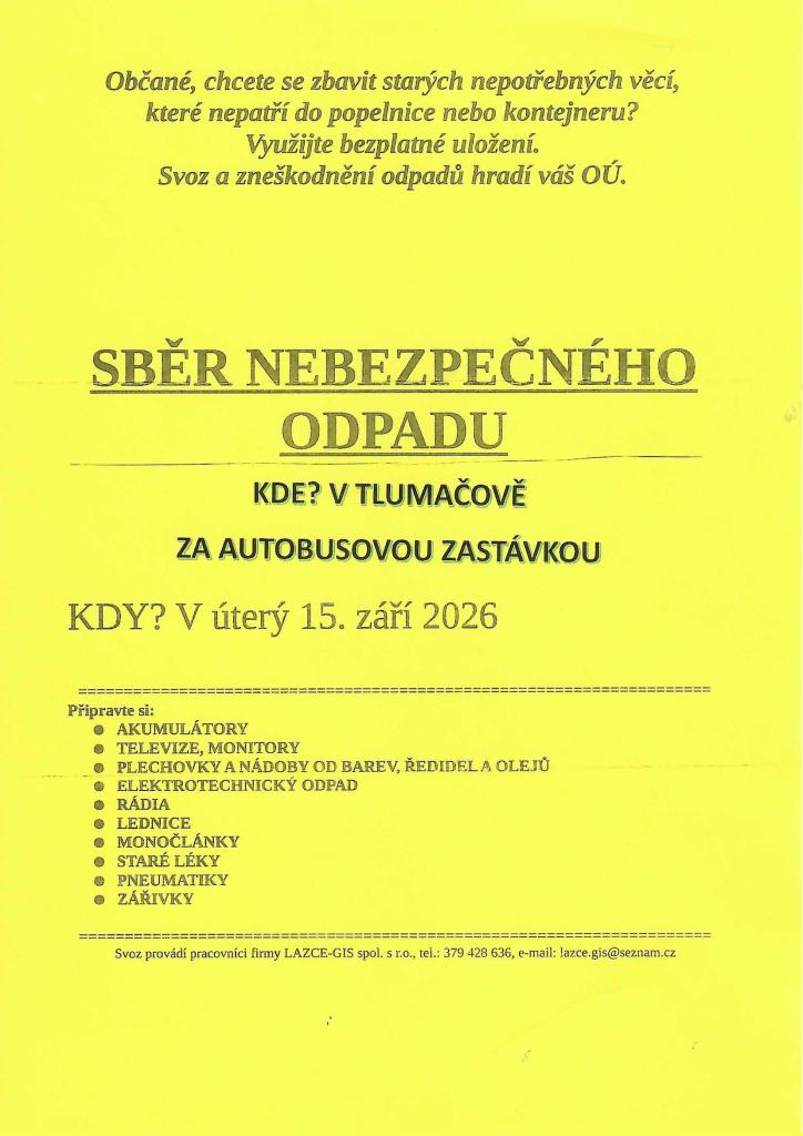 Sběr nebezpečného odpadu